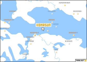 map of Komasun
