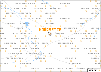 map of Komaszyce