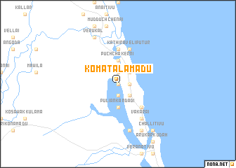 map of Komatalamadu