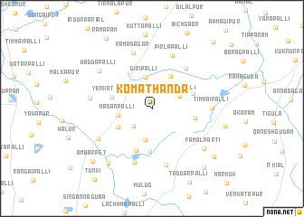 map of Komāthanda