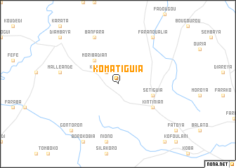 map of Komatiguia