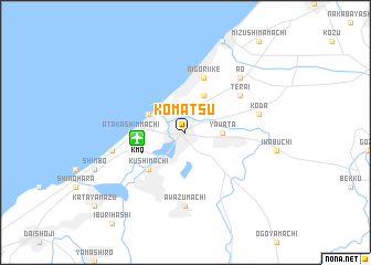 map of Komatsu