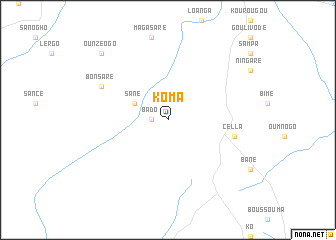 map of Koma