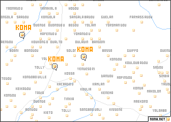 map of Koma