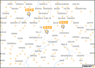 map of Kôma