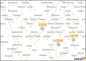 map of Koma