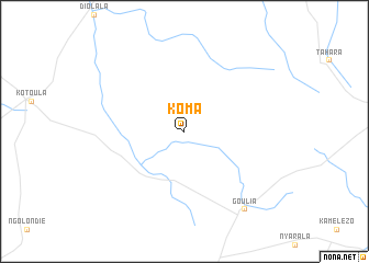 map of Koma