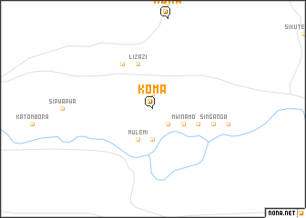 map of Koma