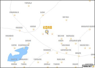 map of Koma