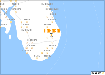 map of Kombani