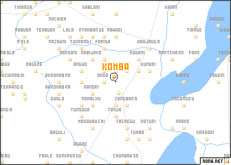 map of Komba