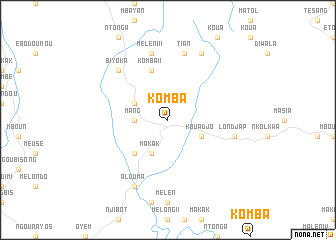 map of Komba