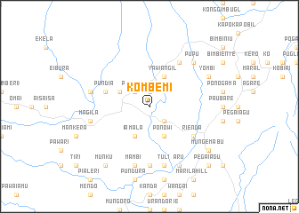 map of Kombemi