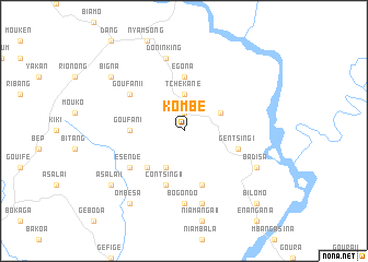 map of Kombe