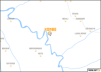 map of Kombe