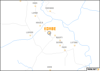 map of Kombe