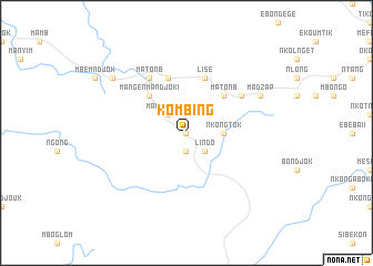 map of Kombing