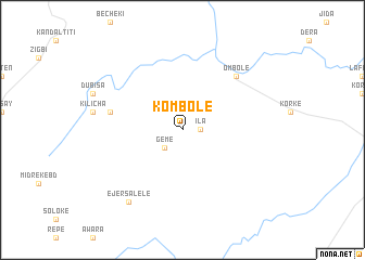 map of Kombolē