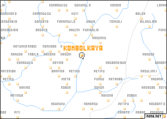 map of Kombolkaya