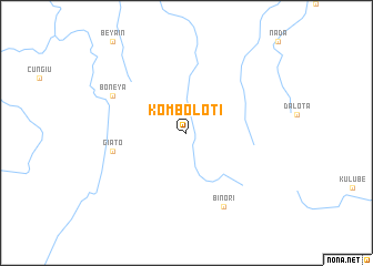 map of Kombolotī