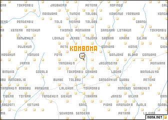 map of Komboma