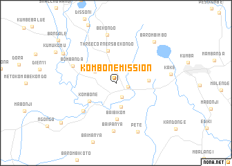 map of Kombone Mission