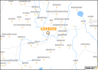 map of Kombone