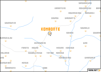 map of Kombonte