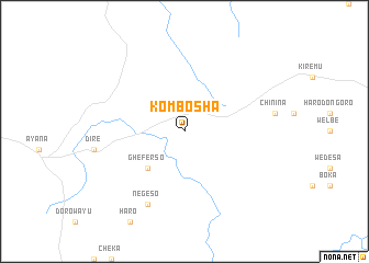 map of Kombosha