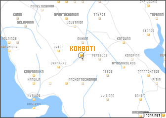 map of Kombotí