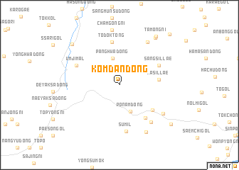 map of Kŏmdan-dong