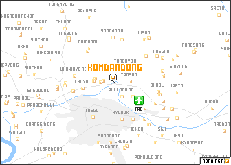 map of Kŏmdan-dong