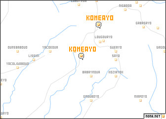 map of Koméayo