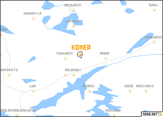 map of Komea
