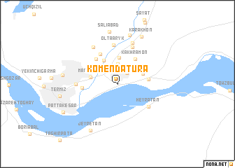 map of Komendatura