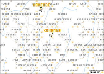 map of Komende