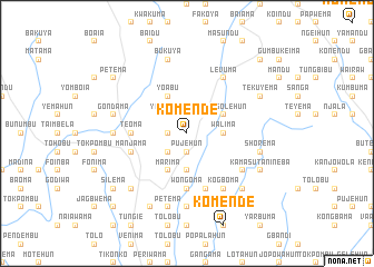 map of Komende