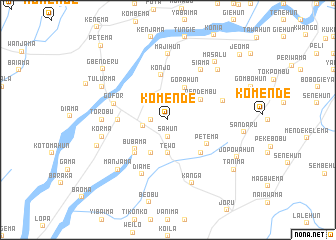 map of Komende