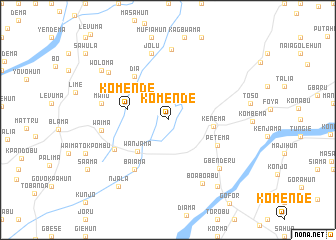 map of Komende