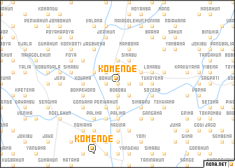 map of Komende