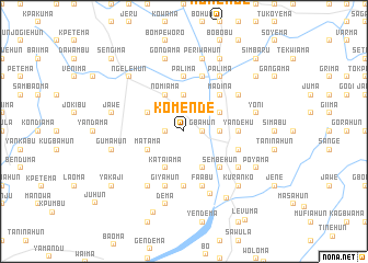 map of Komende