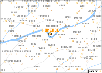 map of Komende