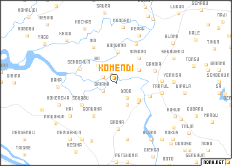 map of Komendi