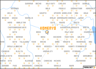 map of Kʼomenyo