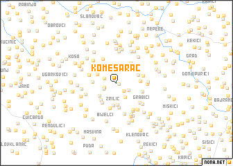 map of Komesarac