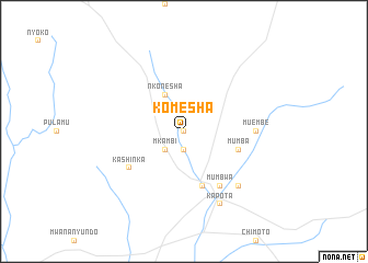 map of Komesha