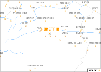 map of Kometnik