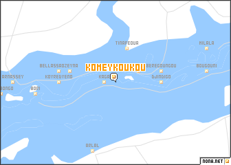 map of Komey Koukou