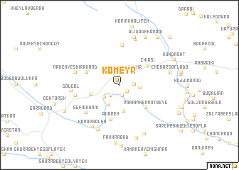 map of Komeyr