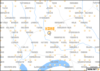 map of Kome